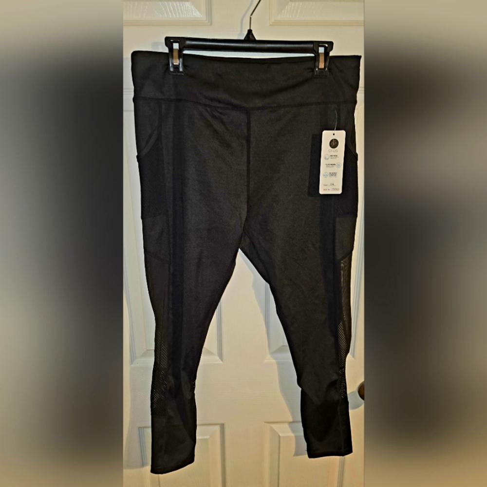 Plus Size OTOS Activewear Leggings with Mesh